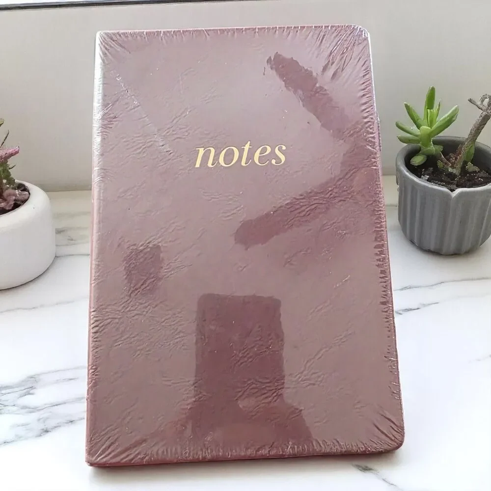 Lined Journal Notebook 240 Pages Burgundy 8 1/4 x 5 1/2 Notes Diary Hardcover